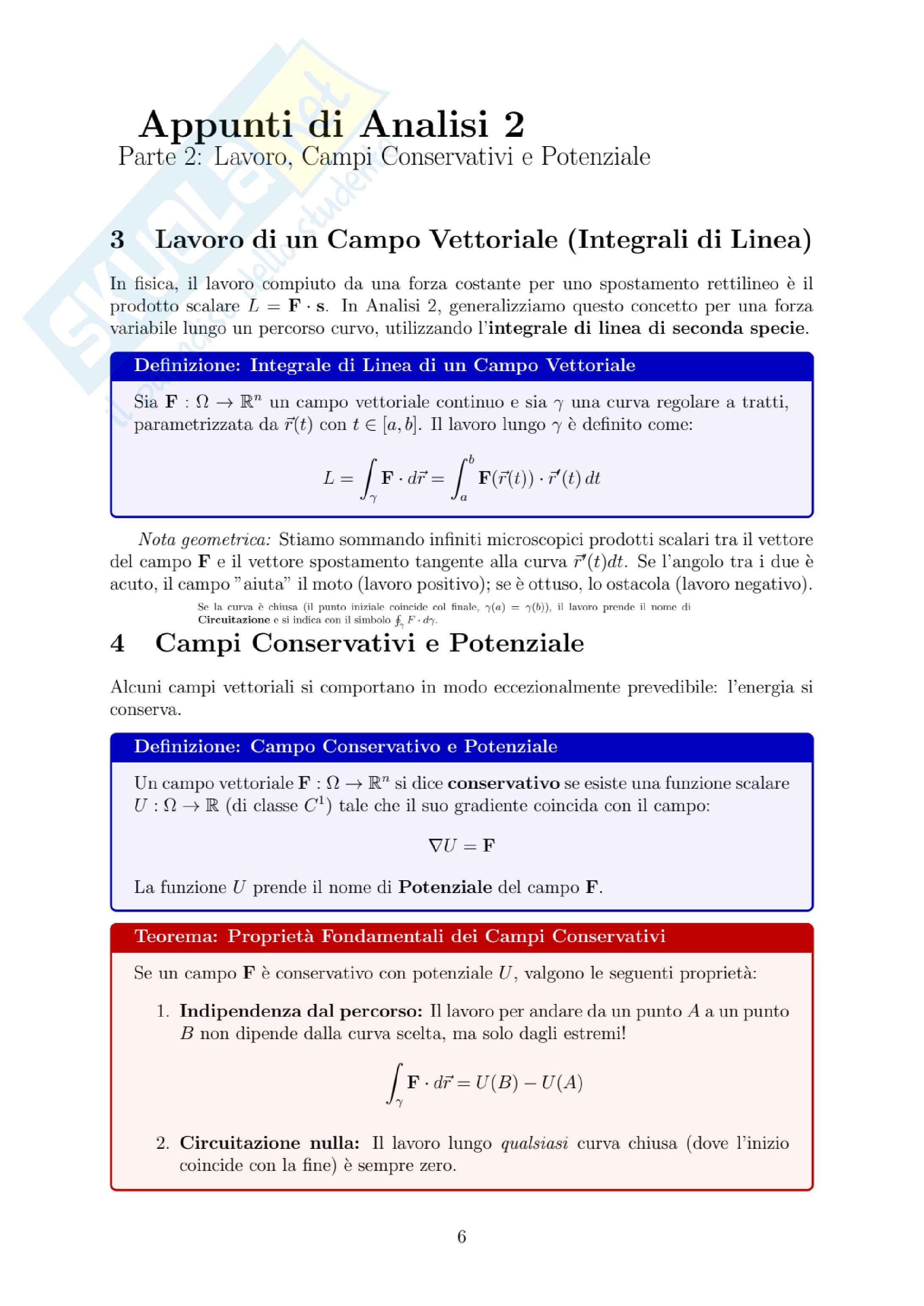 Analisi matematica 2 (Parte 2): dalle curve alle EDO Pag. 11