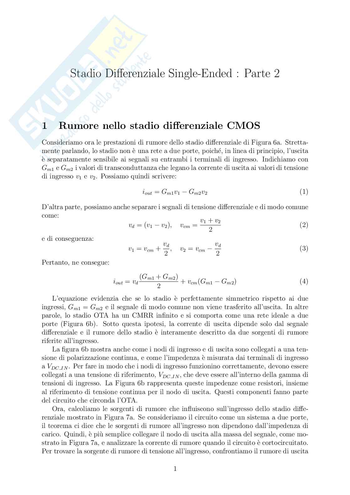 Stadio differenziale single ended - Parte 2 Pag. 1