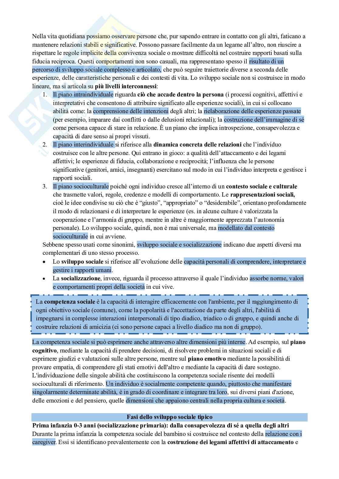 Psicologia dello sviluppo tipico e atipico  Pag. 21
