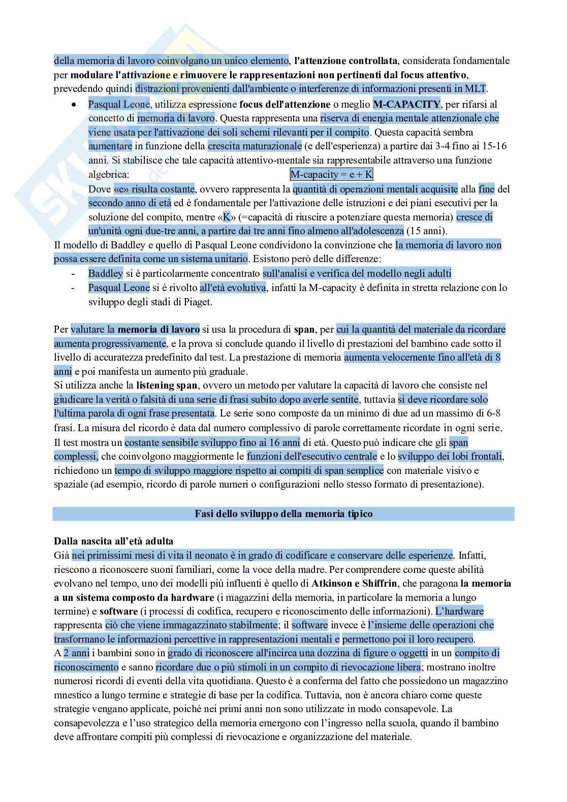 Psicologia dello sviluppo tipico e atipico  Pag. 51