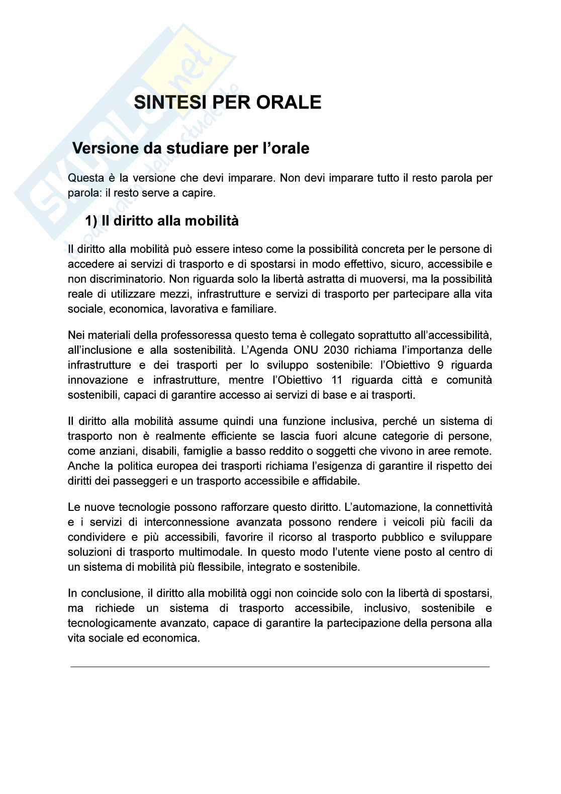 Riassunto esame Istituzioni di diritto privato, Prof. Avi Maria Silvia, libro consigliato Corso breve di diritto dei trasporti , Magnosi Pag. 1