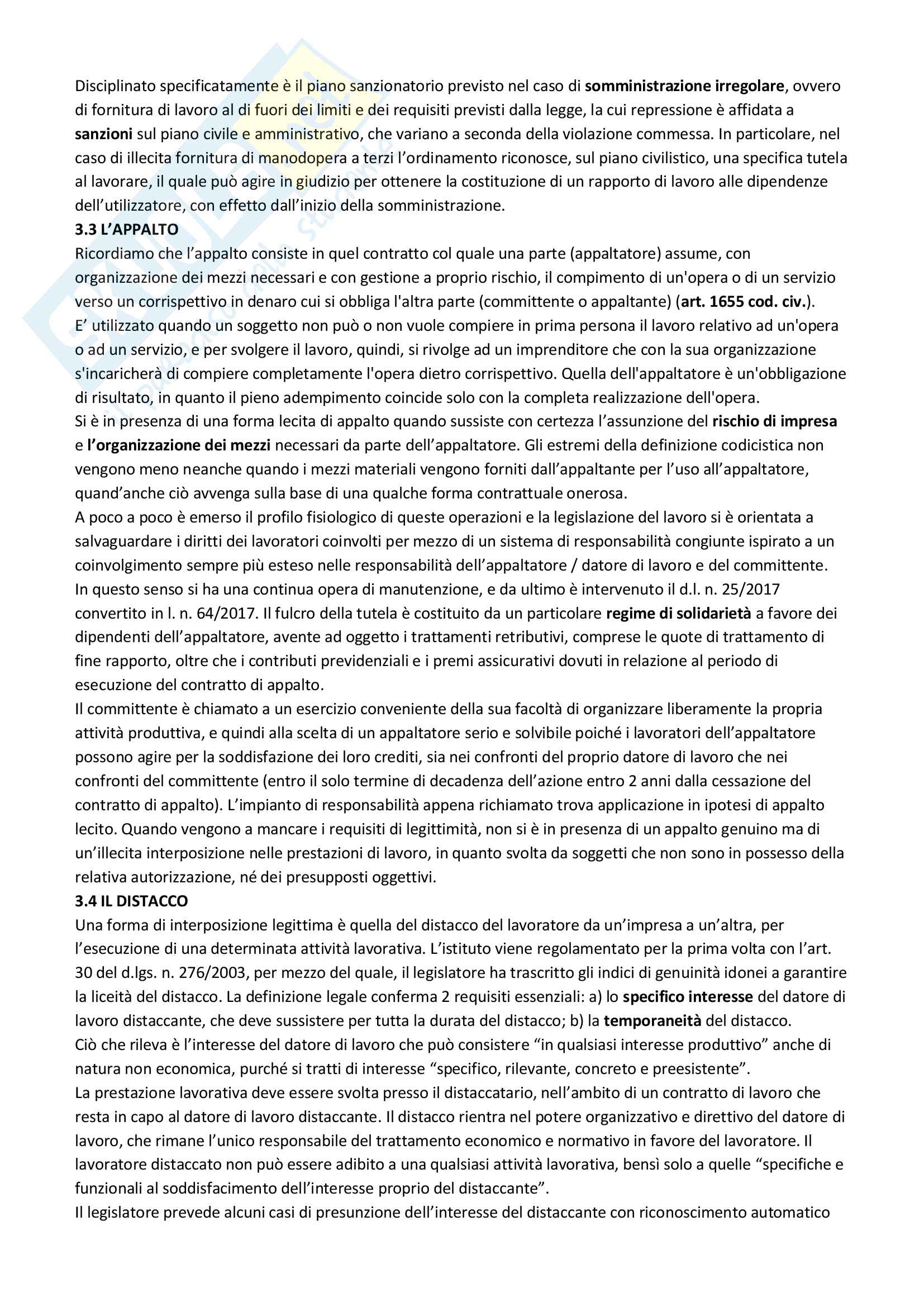 Riassunti diritto dei rapporti di lavoro Pag. 11