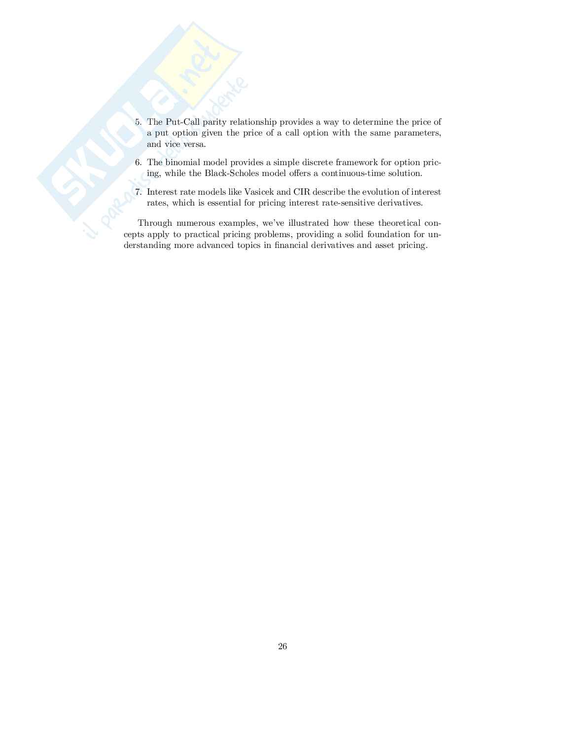 Asset pricing 1 Pag. 26