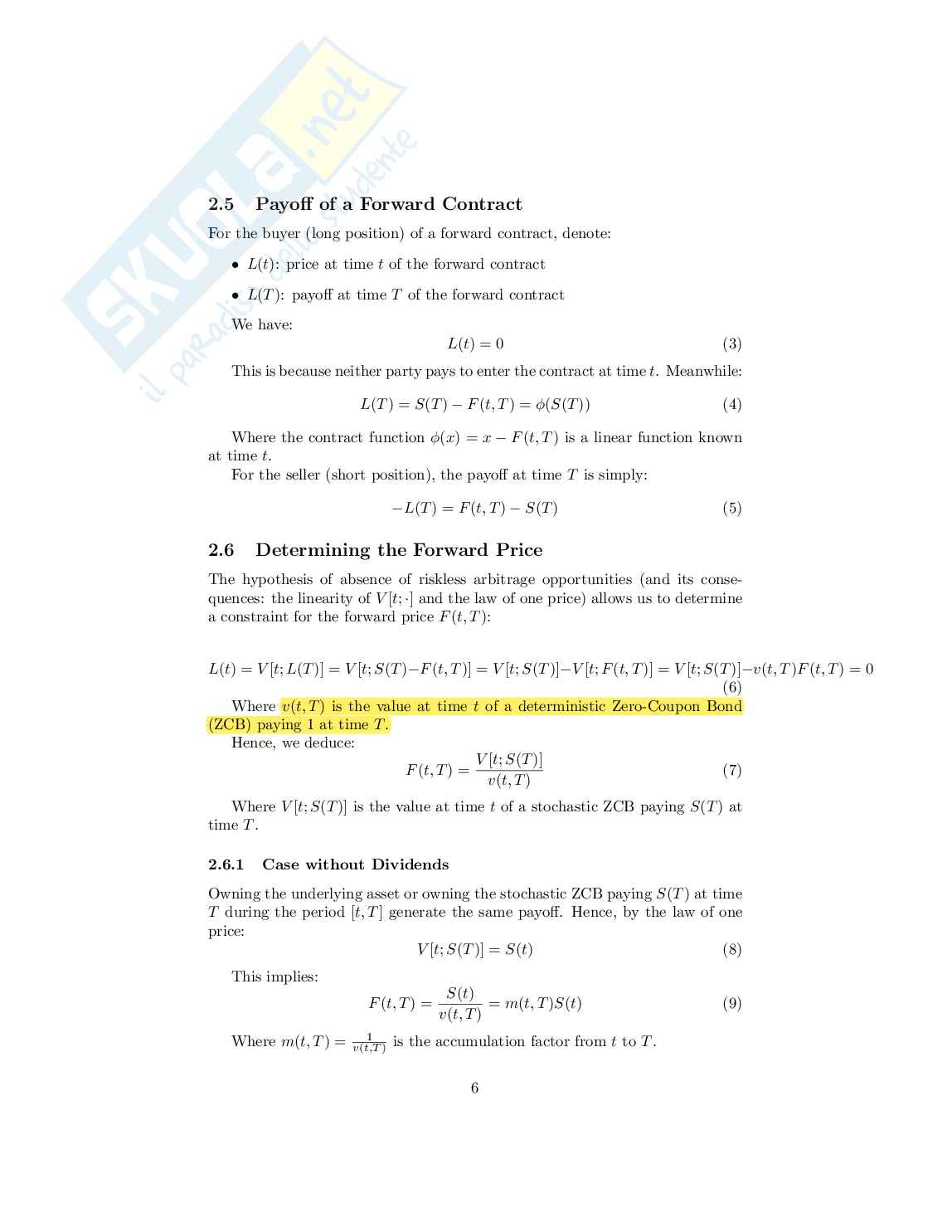 Asset pricing 1 Pag. 6