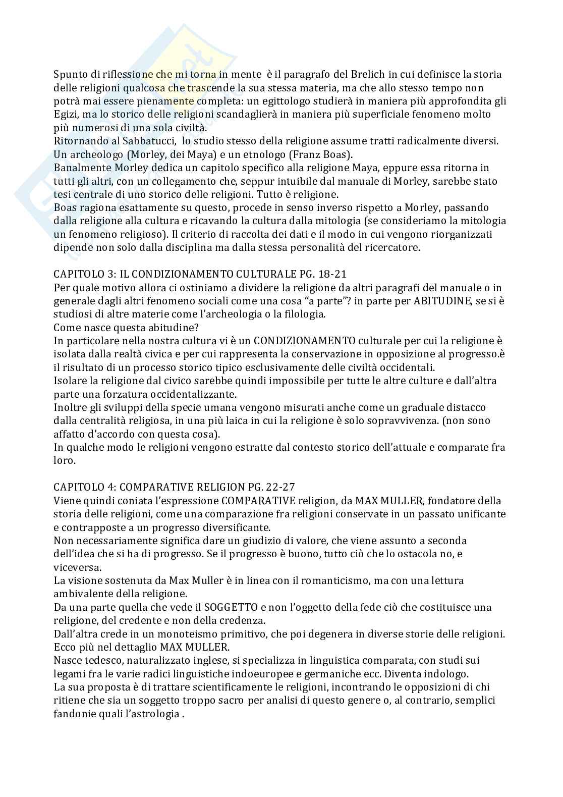 Riassunto esame Storia medievale, Prof. Saggioro Alessandro, libro consigliato Appunti di storia delle religioni, Sabbatucci Pag. 2