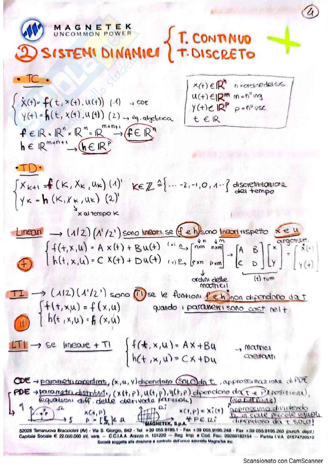 Schema studio per l'esame di Analisi dei sistemi ambientali Pag. 6