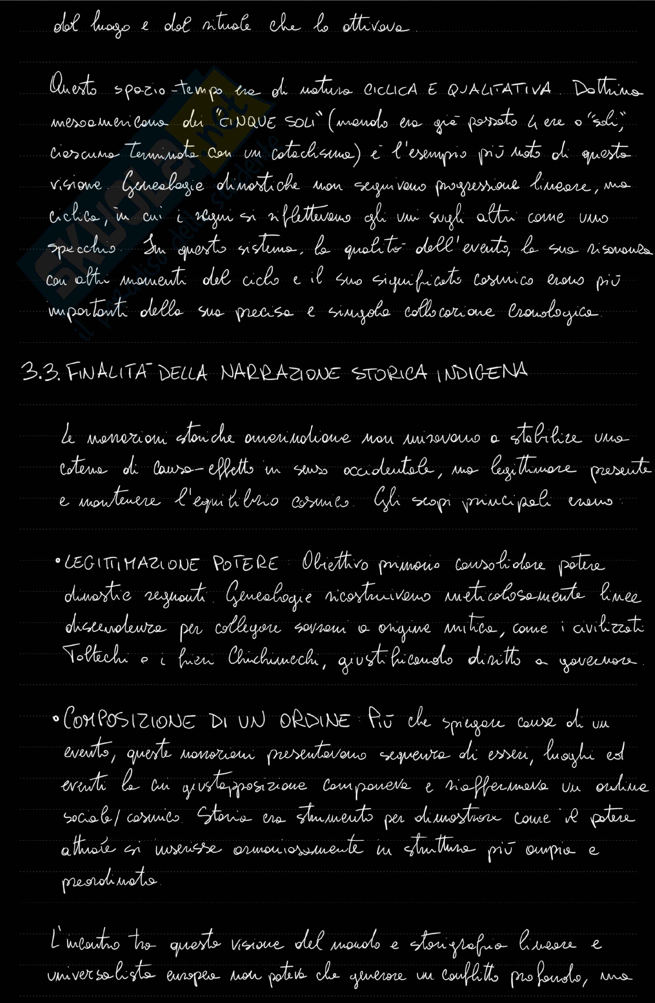 Riassunto esame Storia globale, Prof. Tudini Flavia, libro consigliato La macchina del tempo. Quando l'Europa ha iniziato a scrivere la storia del mondo , Gruzinski Pag. 6