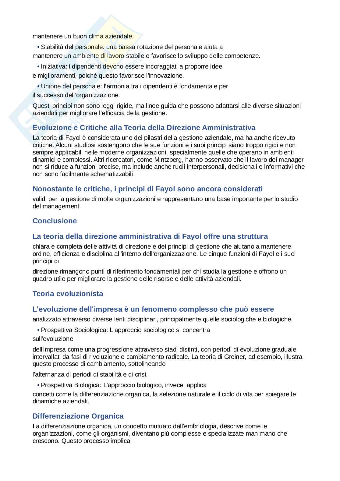 Appunti Teorie e governo dell'impresa - Domande e risposte 2025 Pag. 31