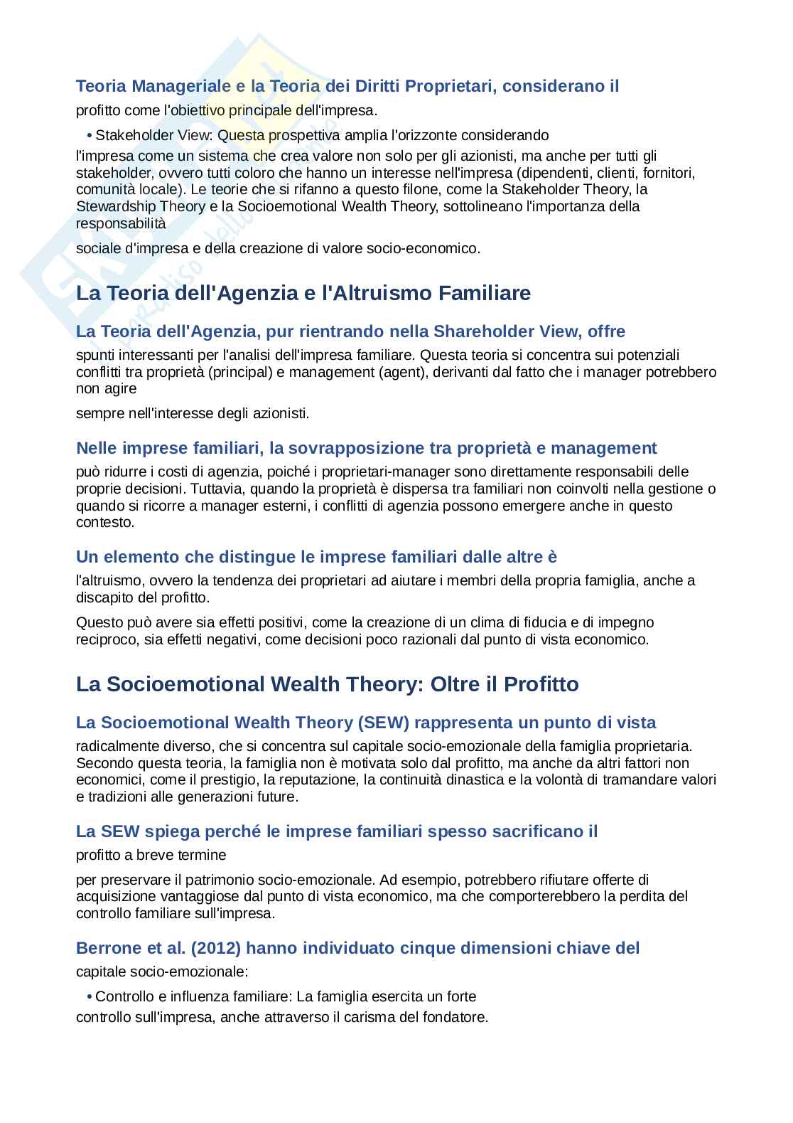 Appunti Teorie e governo dell'impresa - Domande e risposte 2025 Pag. 41