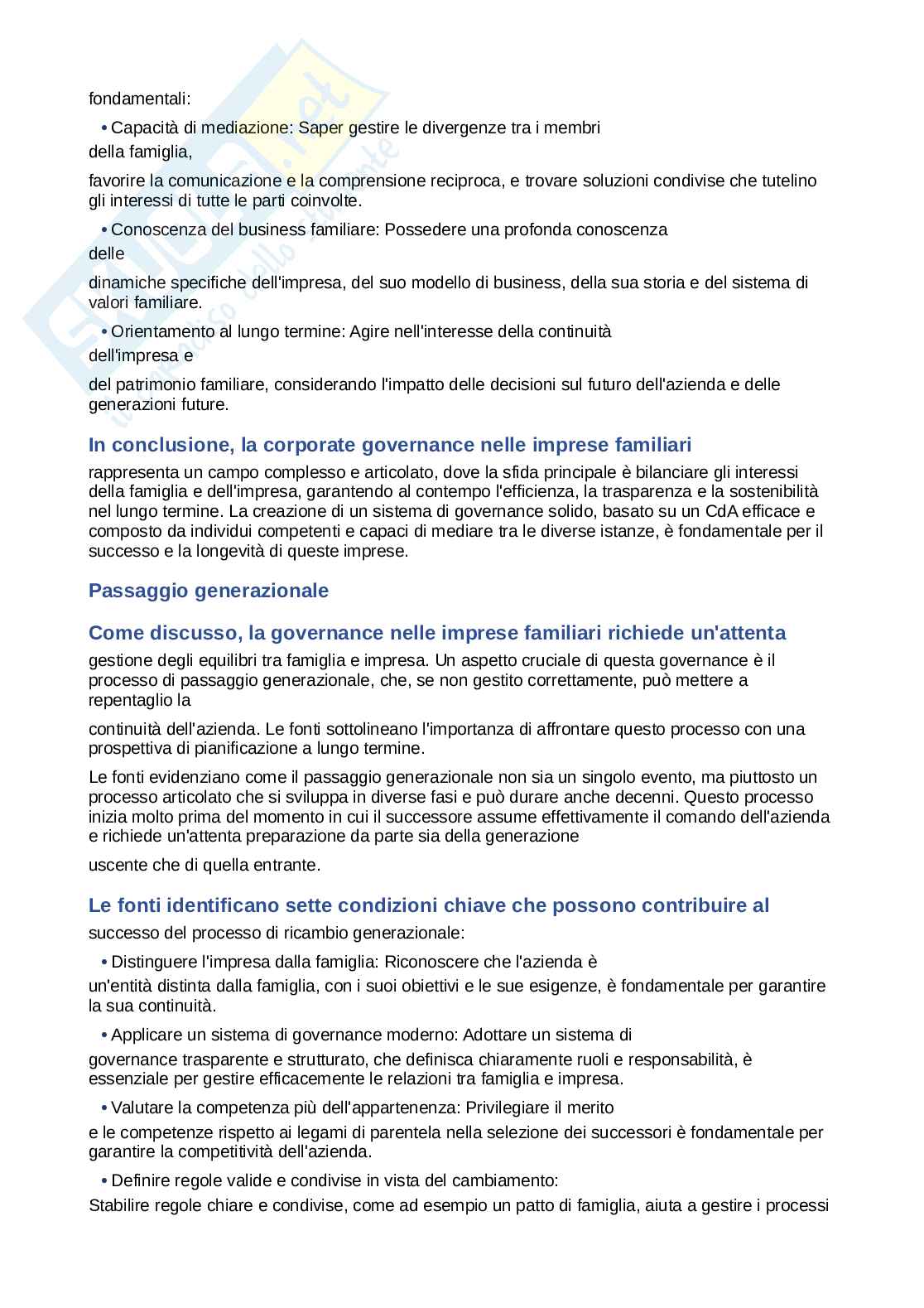 Appunti Teorie e governo dell'impresa - Domande e risposte 2025 Pag. 46