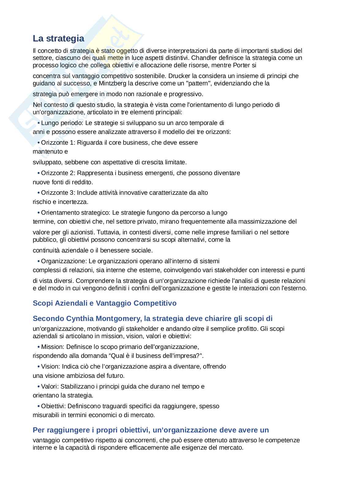 Appunti Teorie e governo dell'impresa - Domande e risposte 2025 Pag. 6
