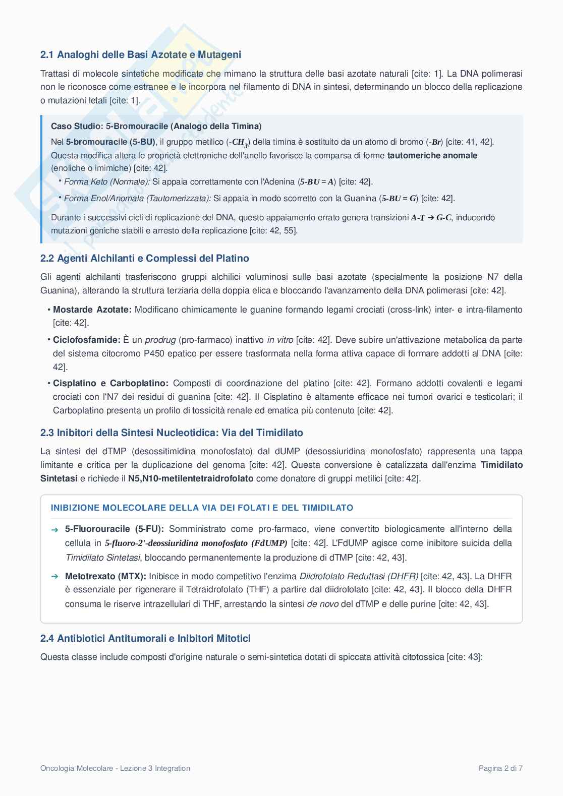 Terza lezione di Aspetti biomolecolari di patologie degenerative Pag. 2