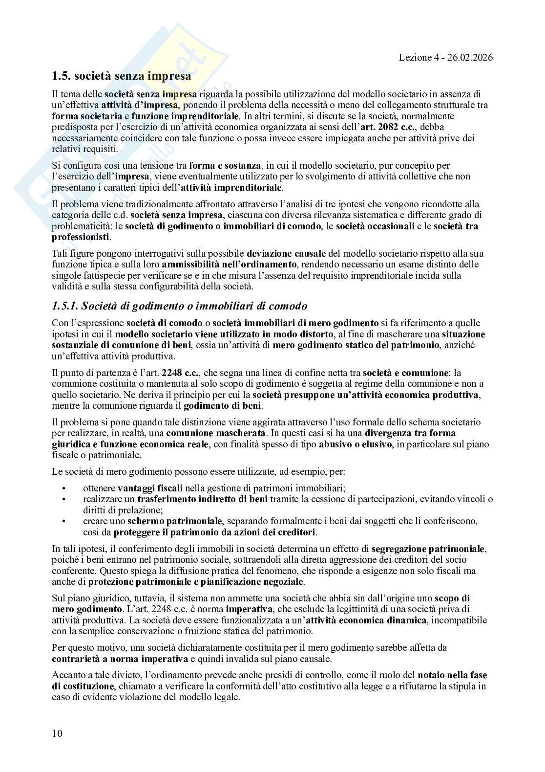 Appunti lezioni Diritto commerciale Pag. 11