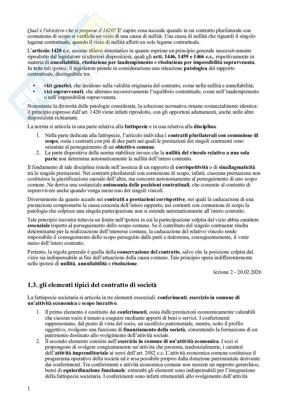 Appunti lezioni Diritto commerciale Pag. 2