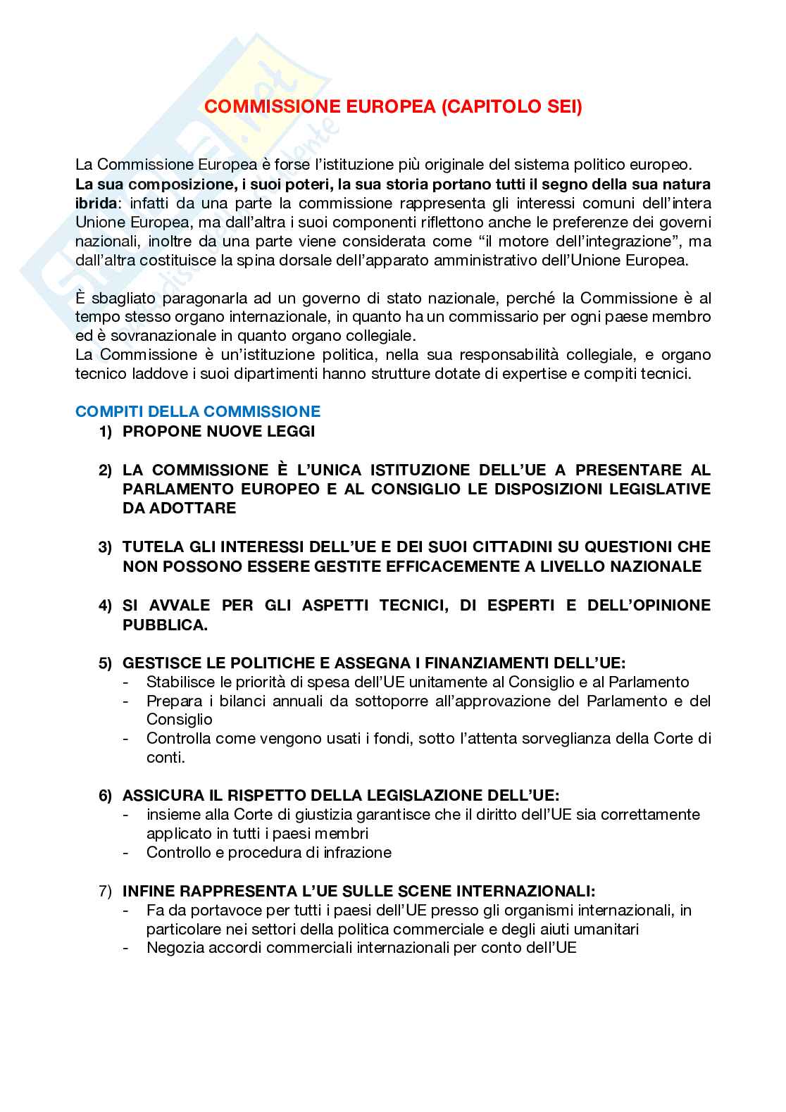 Commissione Europea Pag. 1