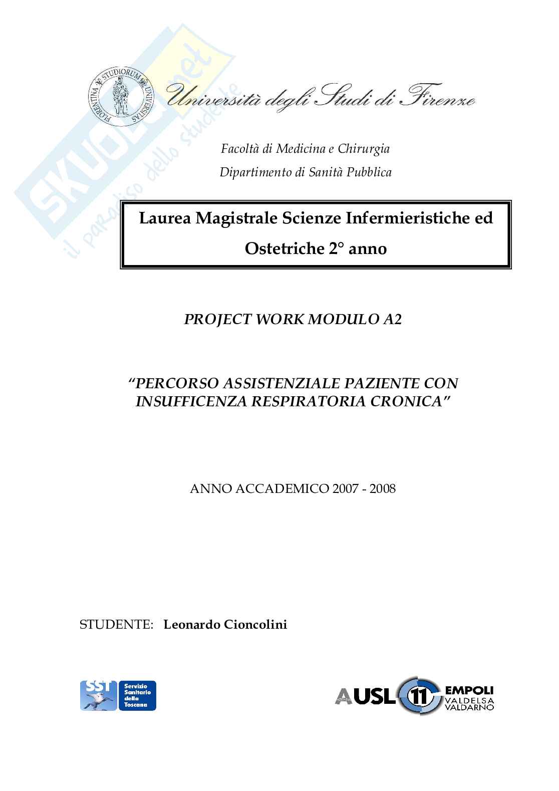 Project Work IRC Pag. 1