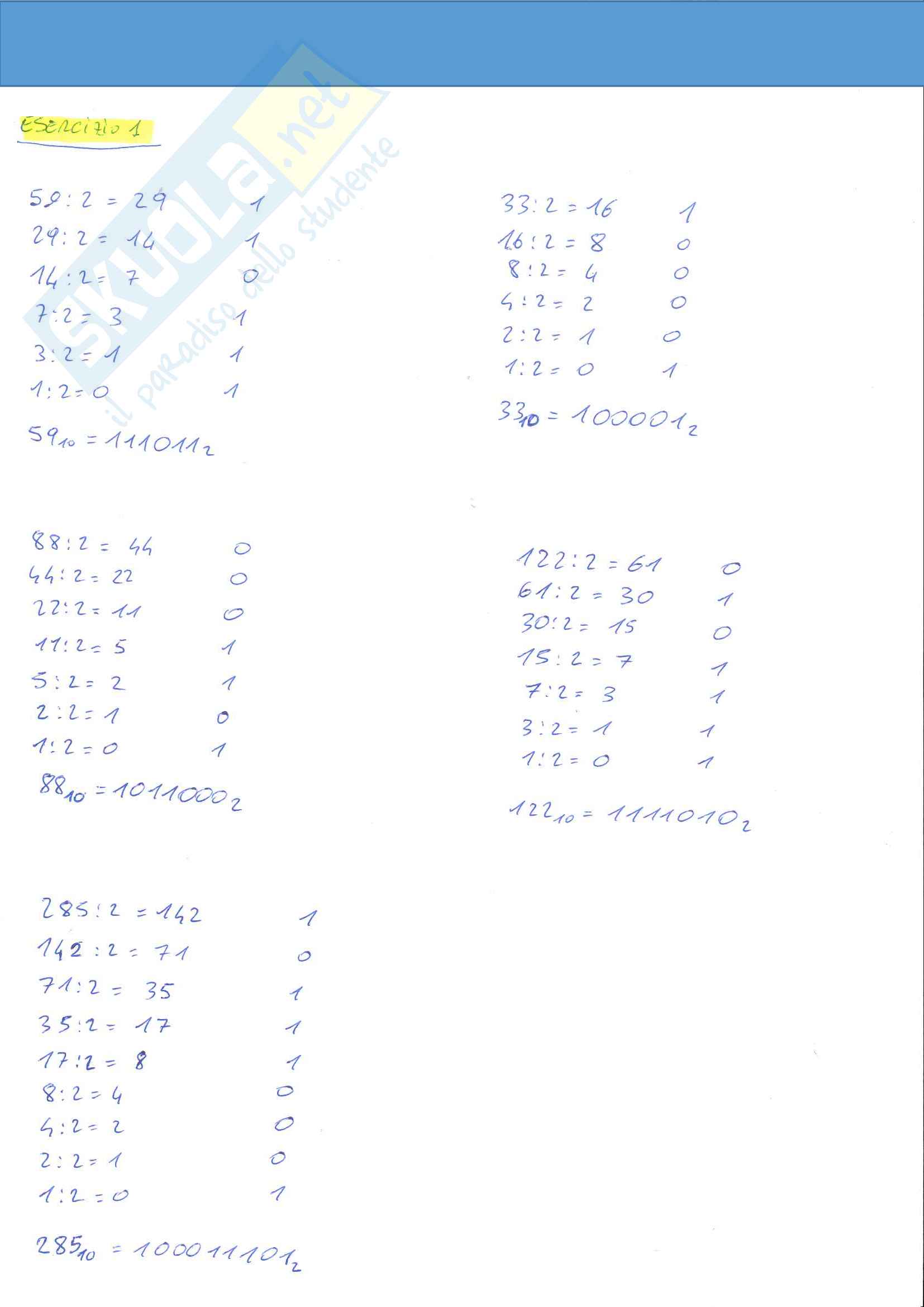 Esercizi informatica per esame Pag. 2
