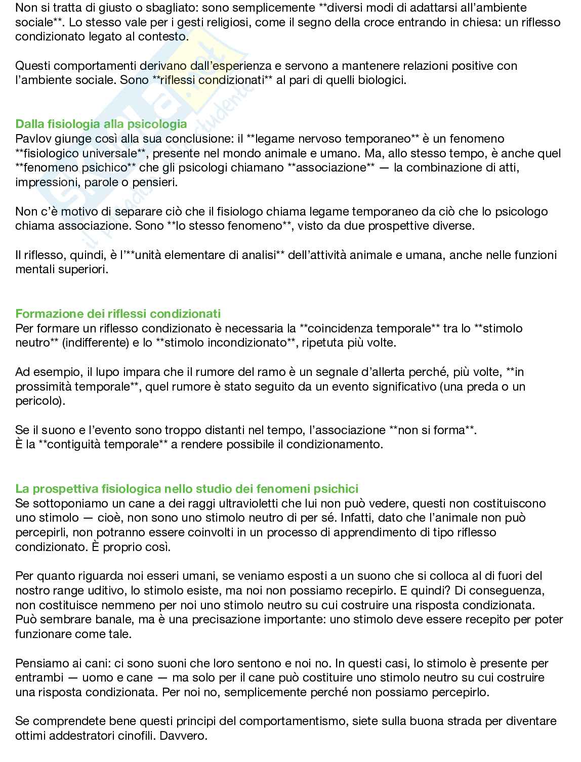 Riassunto esame Storia del pensiero psicologico, Prof. Gaj Niccolò, libro consigliato La scuola storico-culturale, Gaj  Pag. 46