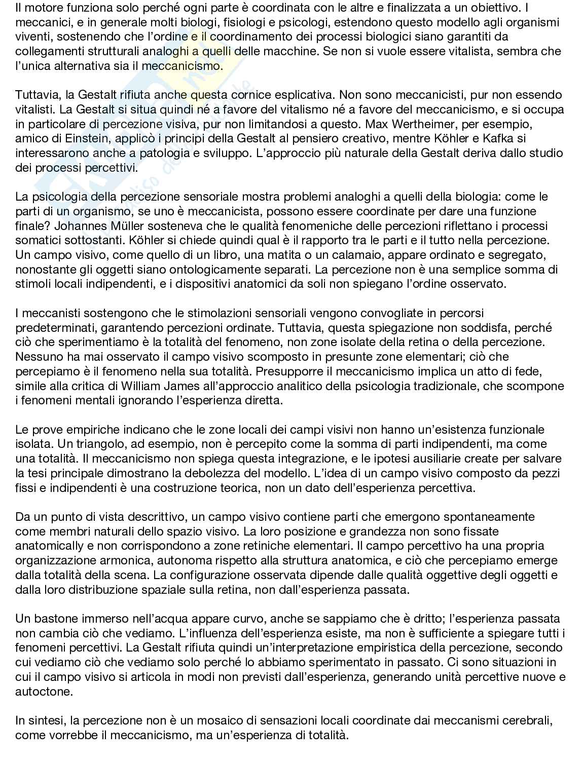 Riassunto esame Storia del pensiero psicologico, Prof. Gaj Niccolò, libro consigliato La scuola storico-culturale, Gaj  Pag. 51