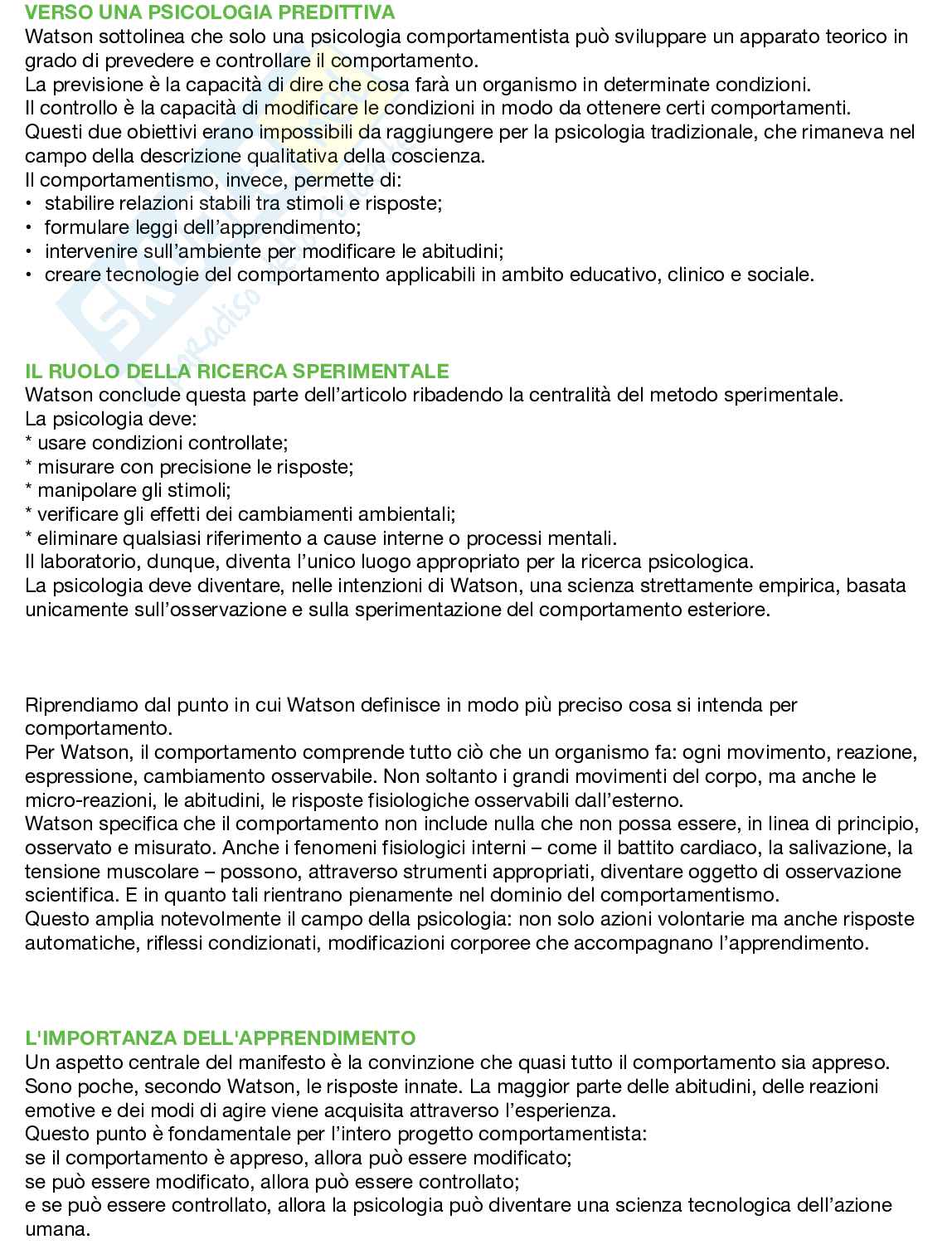 Riassunto esame Storia del pensiero psicologico, Prof. Gaj Niccolò, libro consigliato La scuola storico-culturale, Gaj  Pag. 66