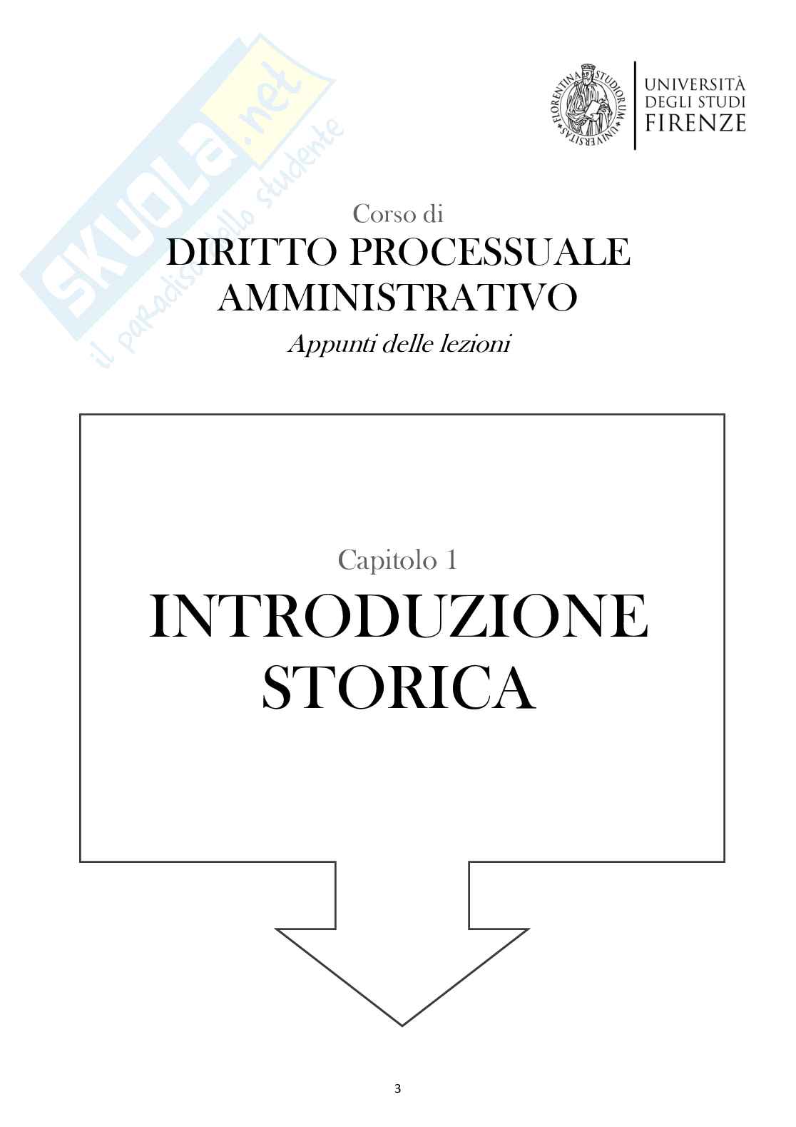 Diritto processuale amministrativo (Introduzione storica)  Pag. 1