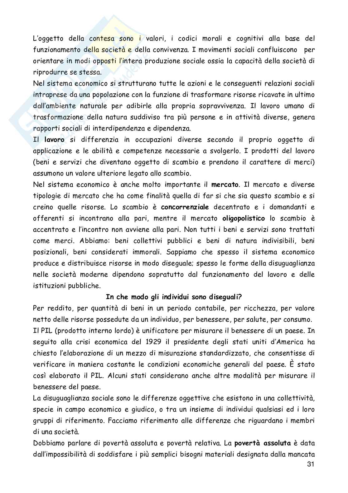 Appunti lezioni Sociologia generale Pag. 31