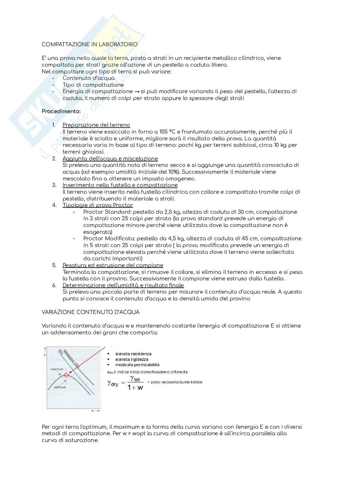 Appunti di Geotecnica e Laboratorio, 1 parziale  Pag. 6