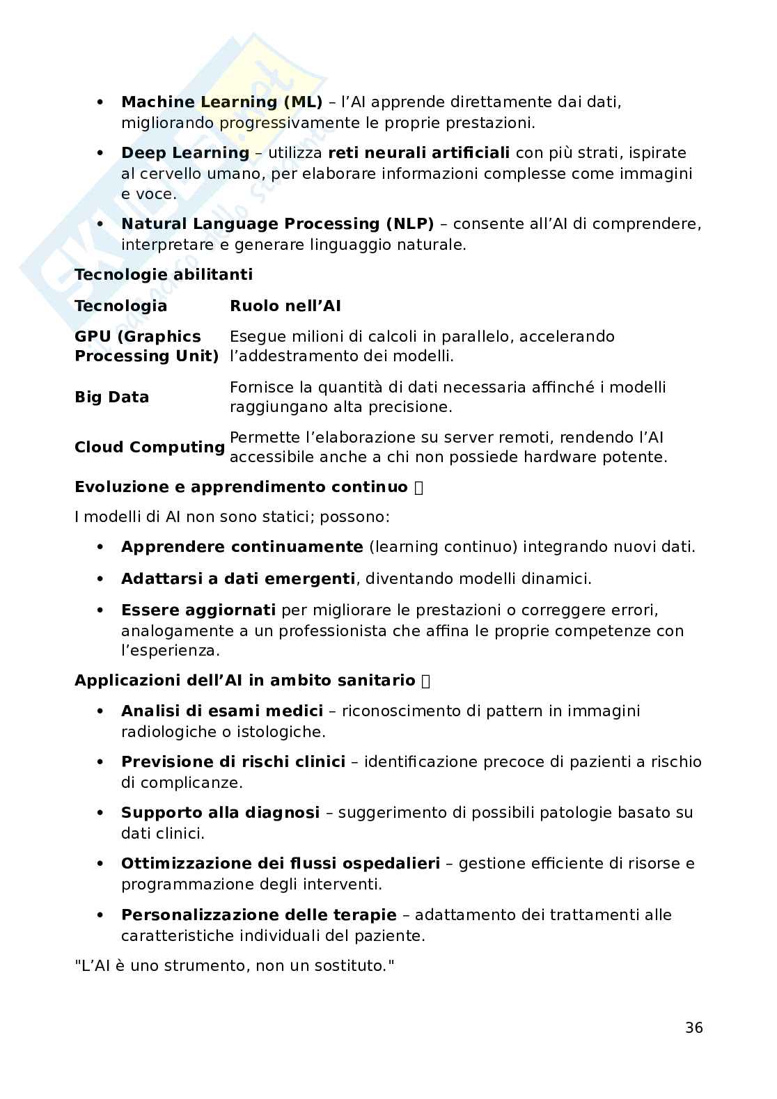 Informatica applicata ai sistemi sanitari Pag. 36