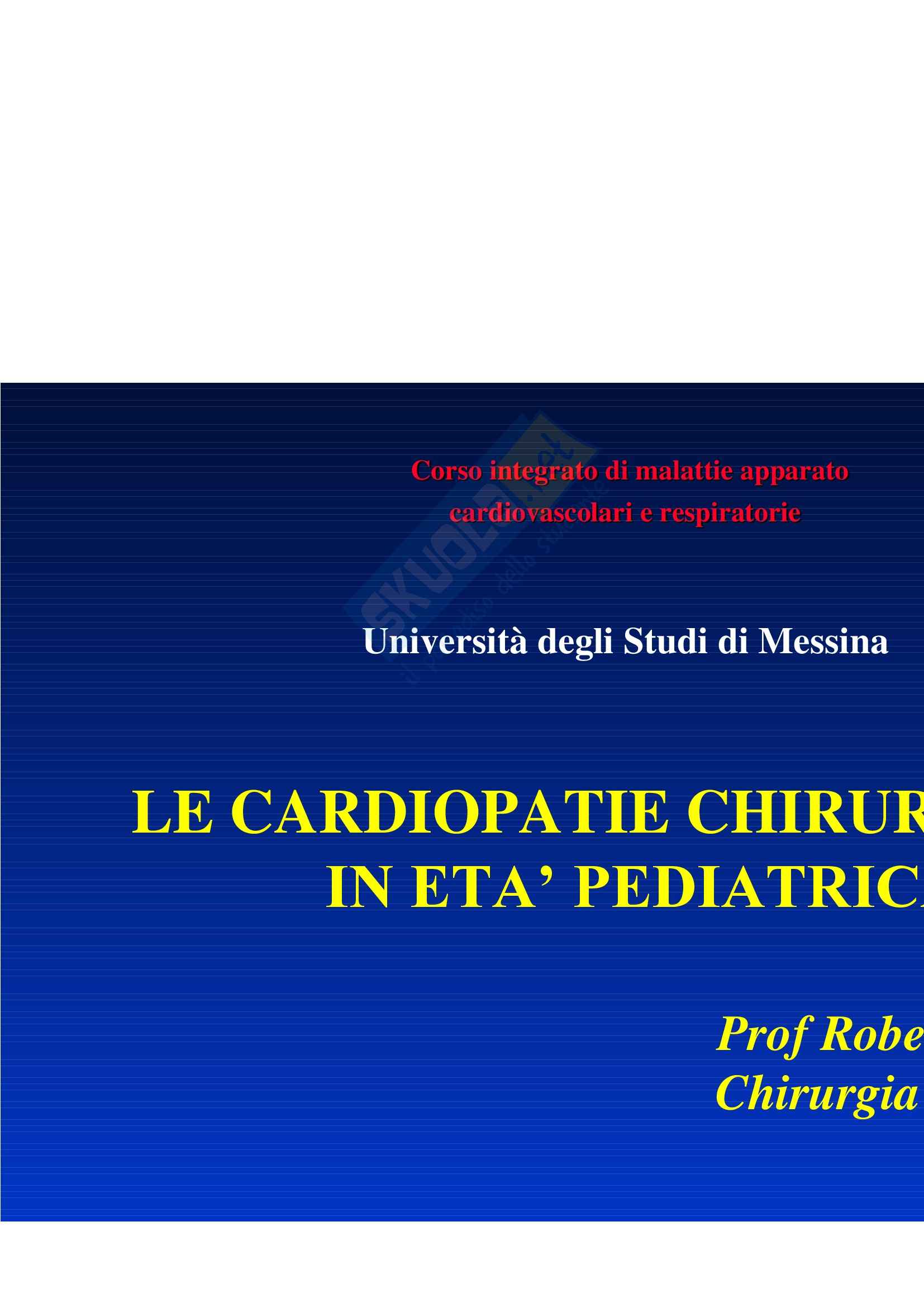 Cardiologia - cardiopatie congenite Pag. 1