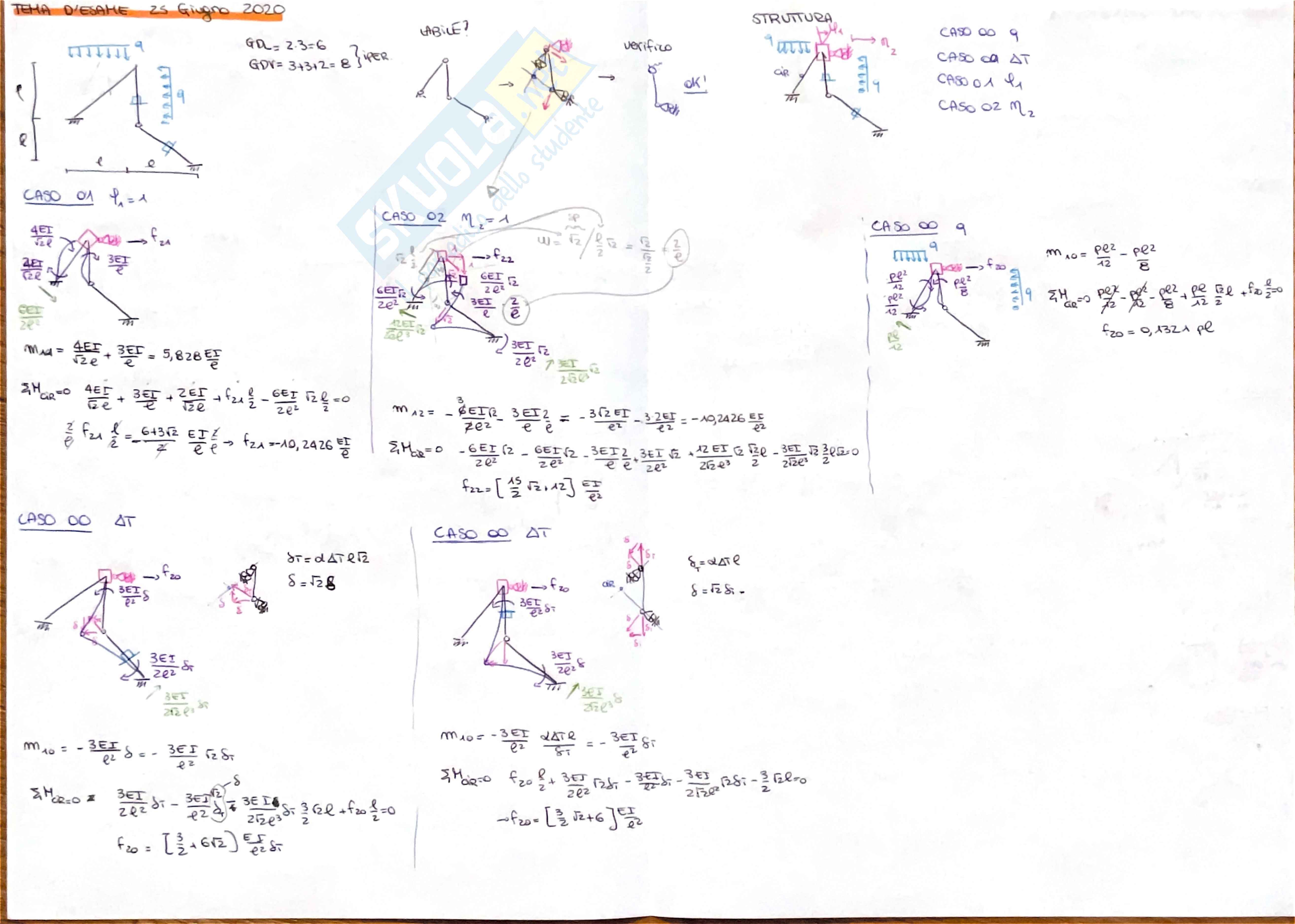 Temi d’esame svolti di Tecnica delle costruzioni Pag. 6