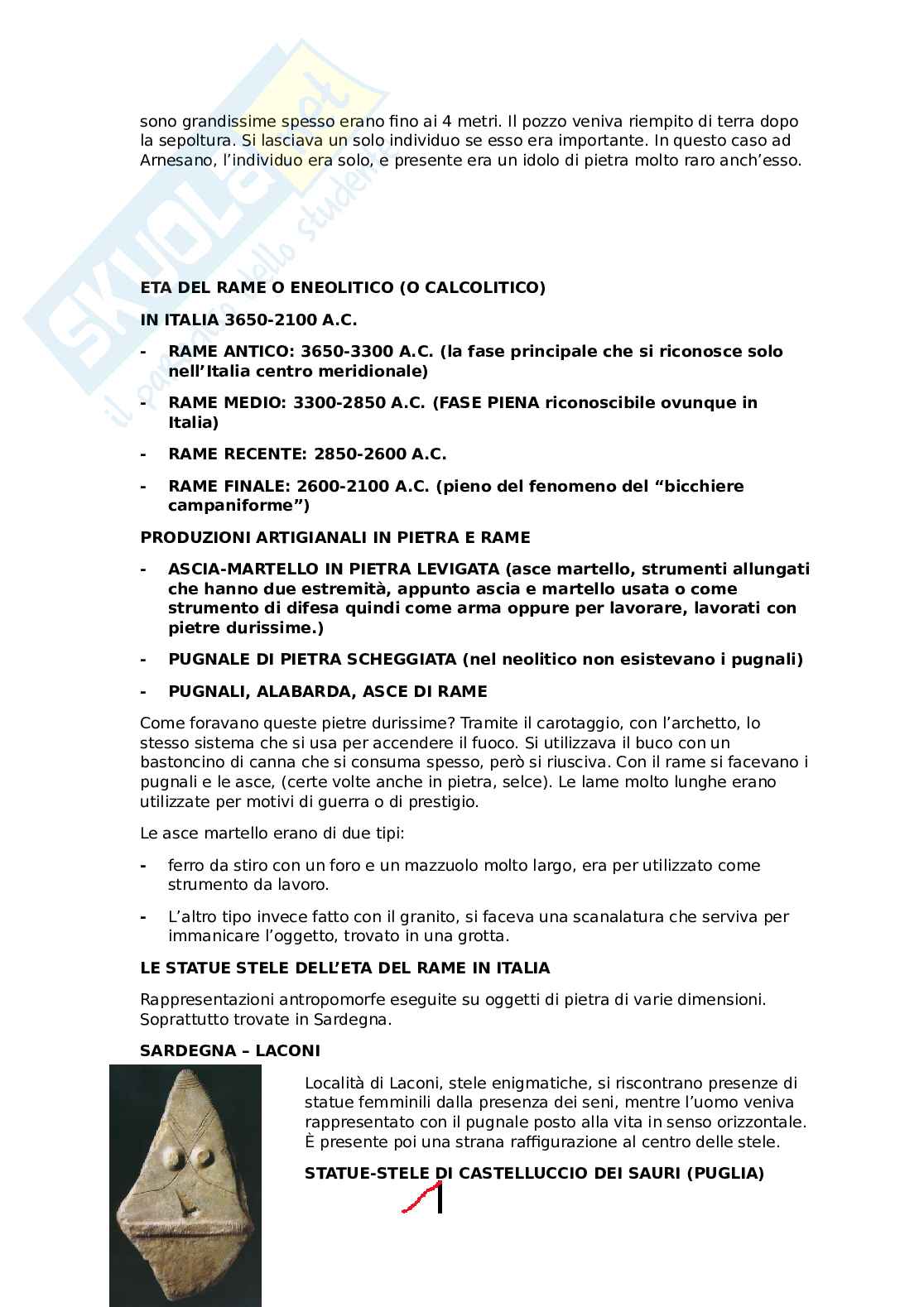 Riassunto esame Preistoria e protostoria, Prof. De Marco Agostino, libro consigliato Dispense del prof, Marco Pacciarelli Pag. 66