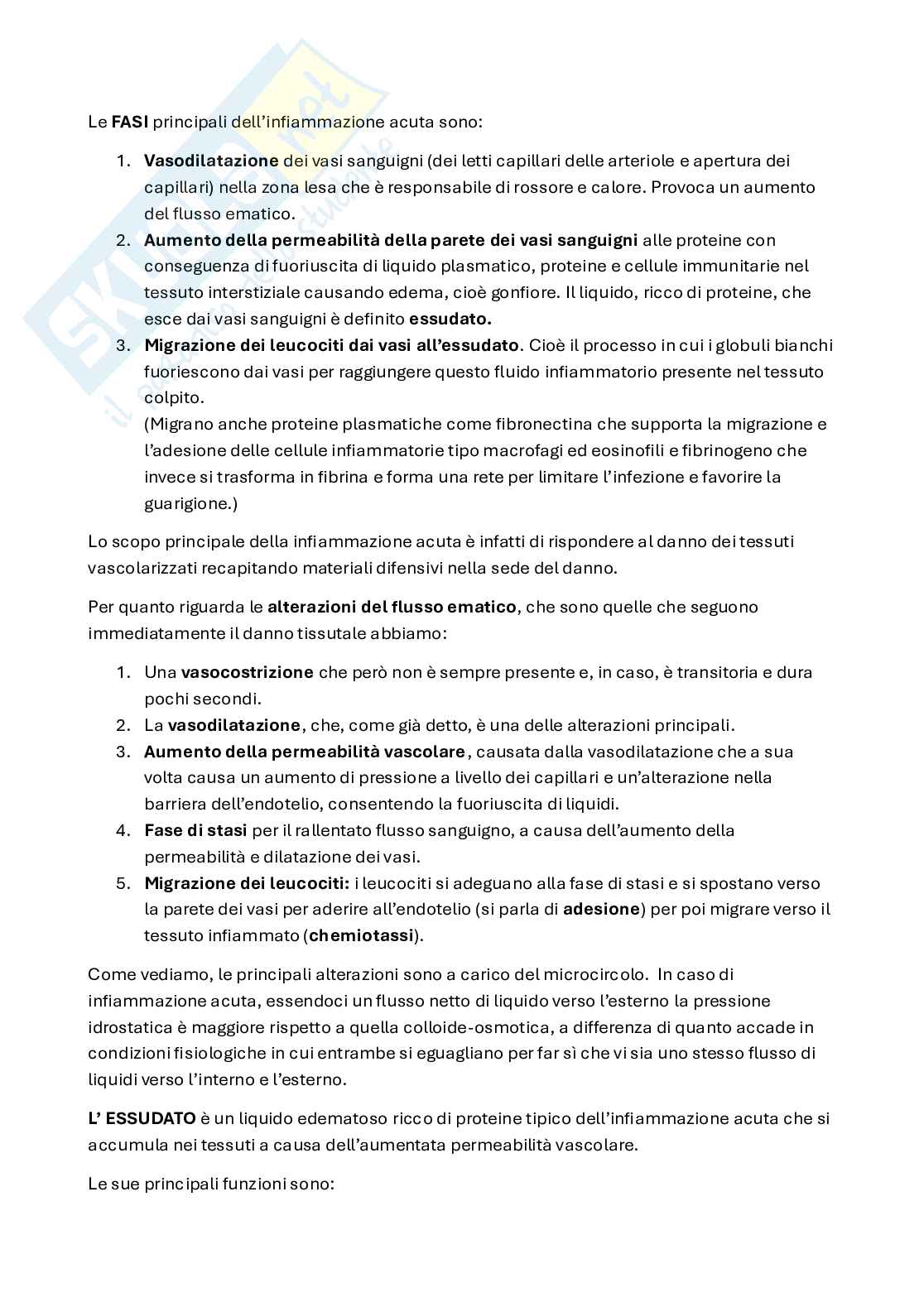 L'infiammazione  Pag. 2
