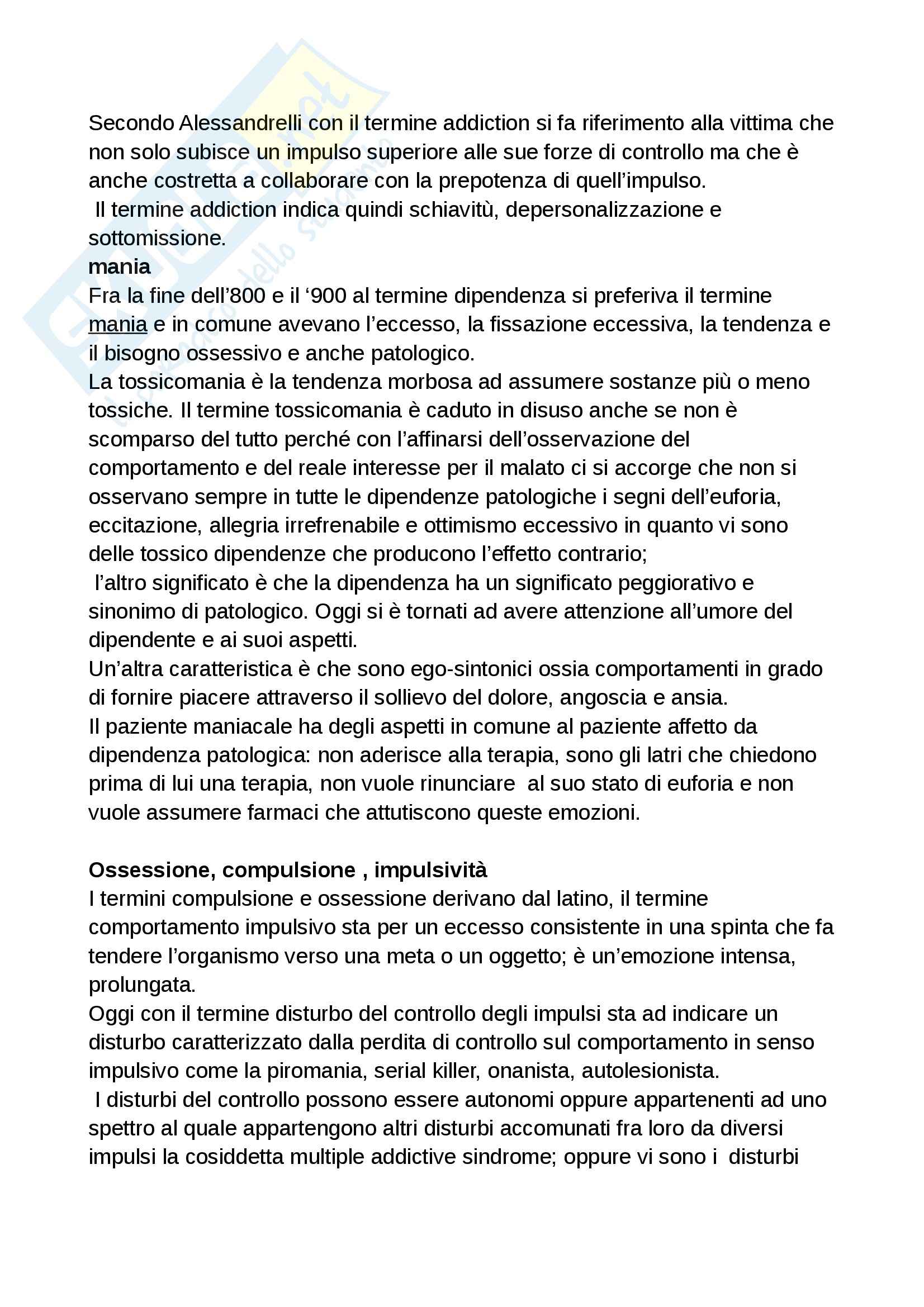 Riassunto esame Intervento nelle dipendenze patologiche, prof. Biolcati, libro consigliato Il gruppo nelle dipendenze patologiche di Campione, Nettuno Pag. 2