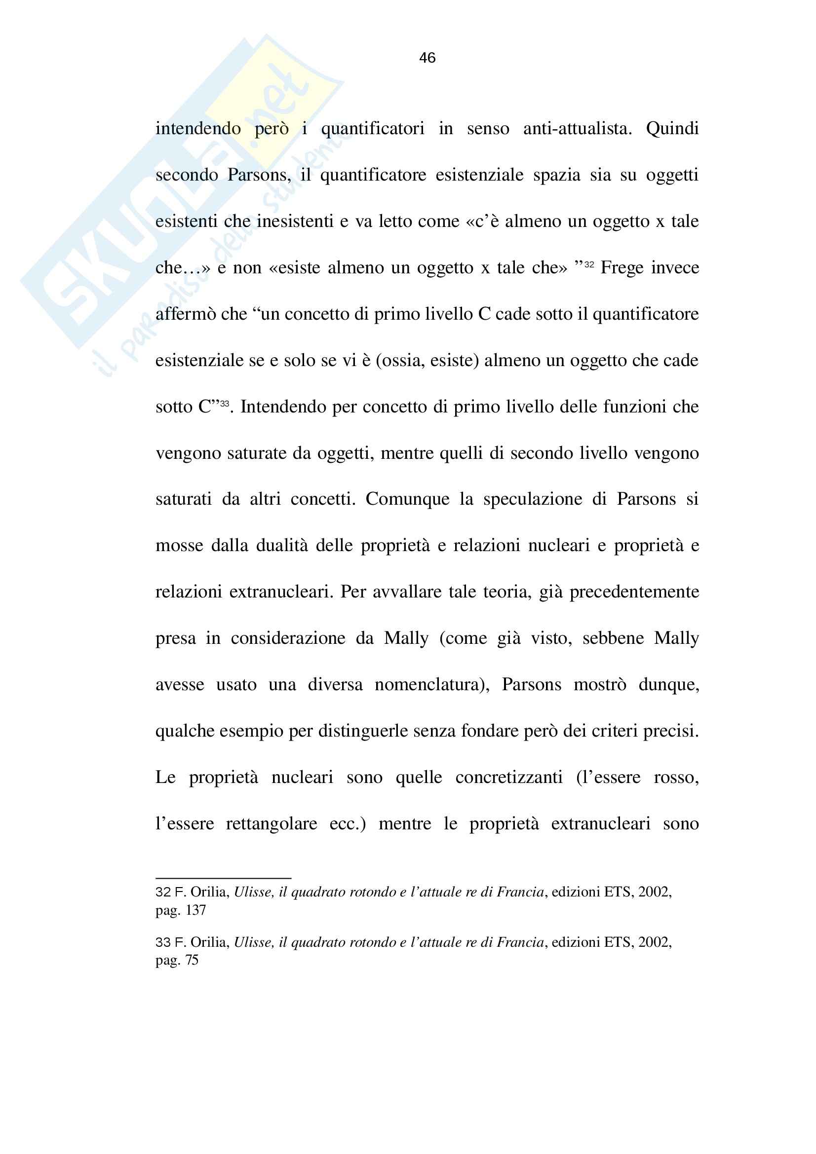 Logica - problema degli esistenziali negativi nella logica contemporanea Pag. 46
