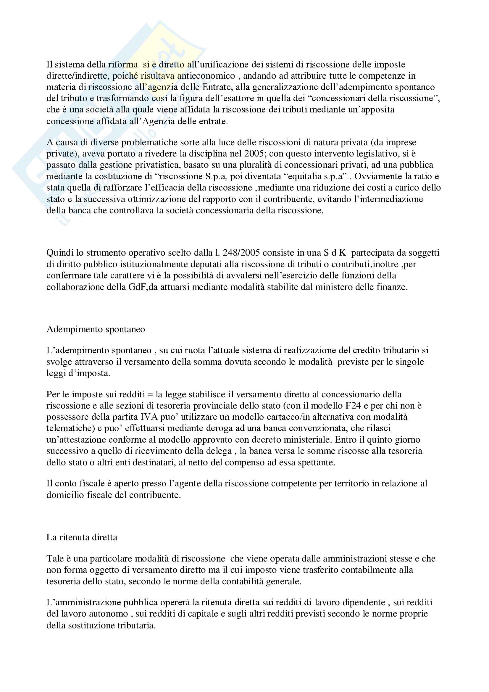 Riassunto esame Diritto tributario, prof. Tinelli/Girelli, libro consigliato Istituzioni di diritto tributario. I principi generali. Pag. 41