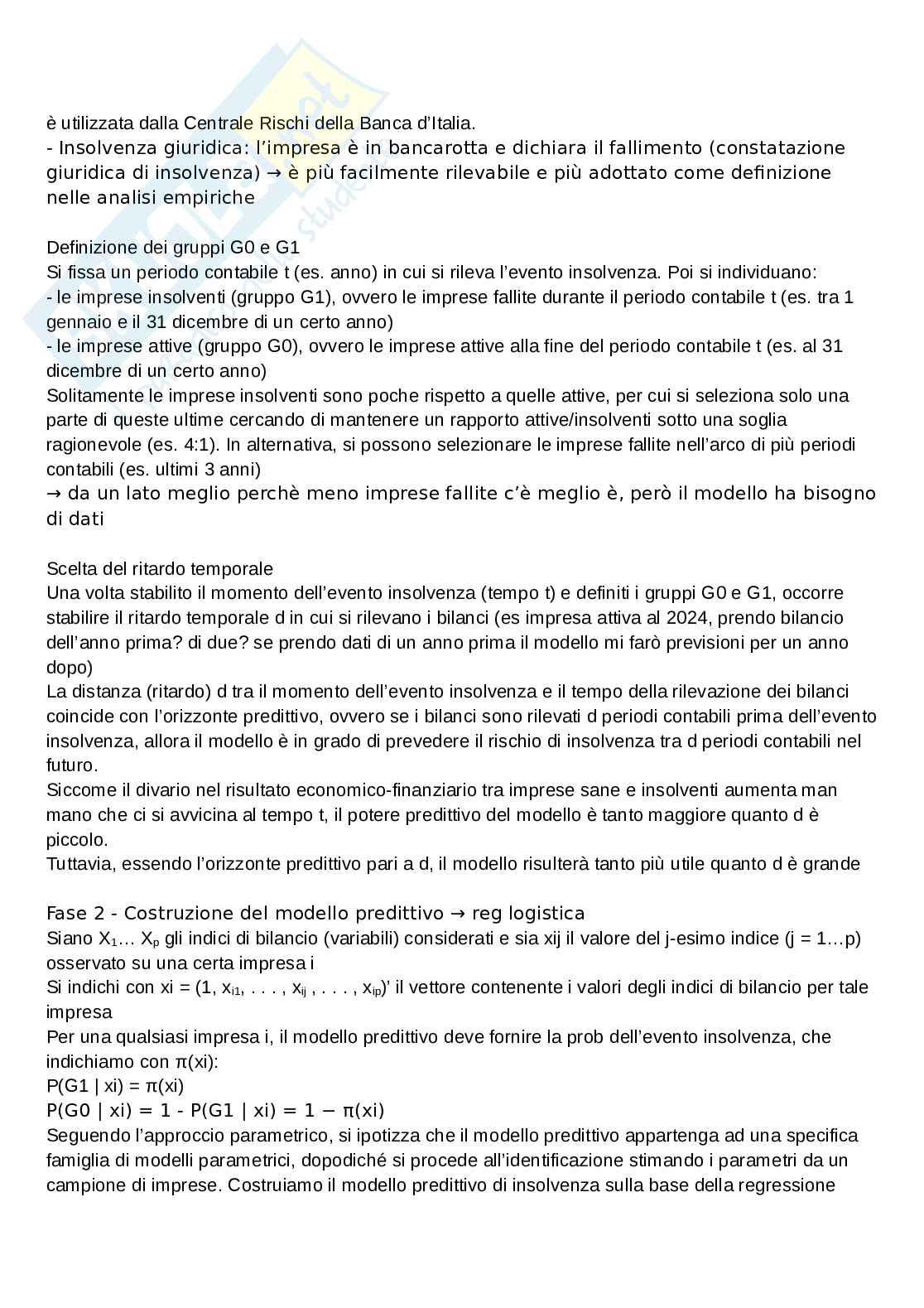 Statistica per l’economia e l’impresa - indici di bilancio Pag. 16