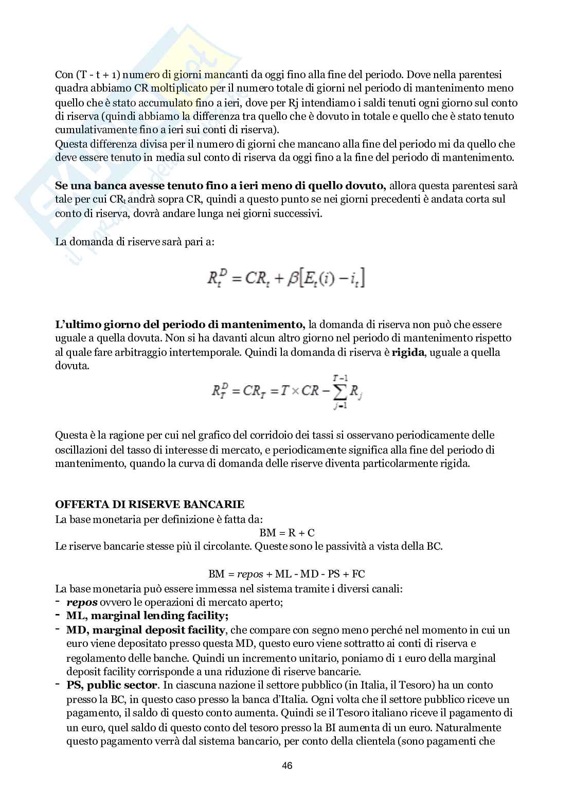 Economia monetaria - seconda parte da modello di Barro Gordon Pag. 46