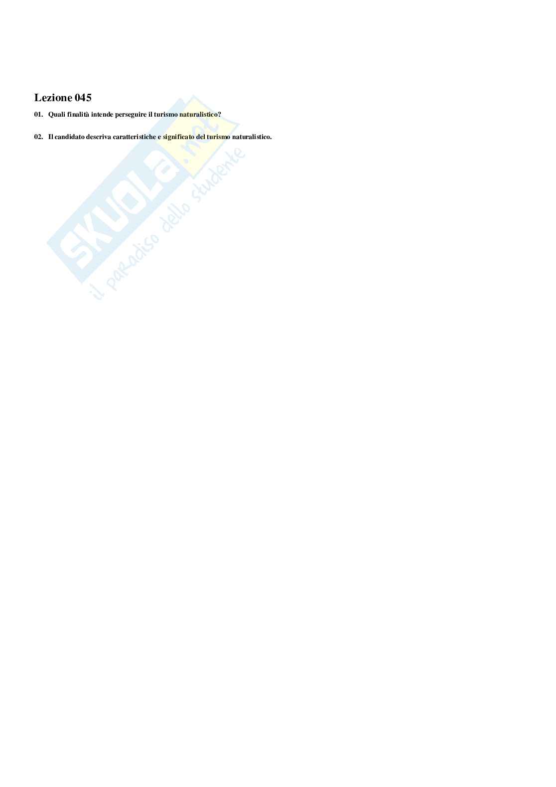 Paniere Geografia del turismo - Risposte multiple - aggiornato (2025) Pag. 46