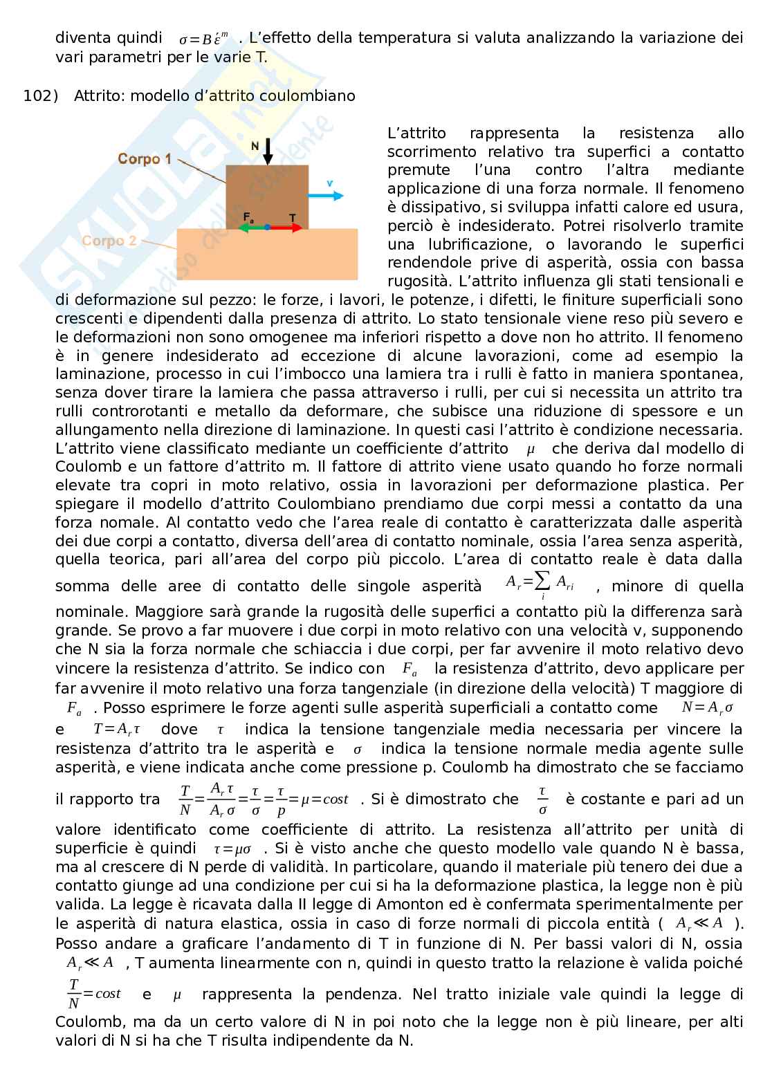 Risposta alle domande in preparazione a Tecnologia meccanica Pag. 71