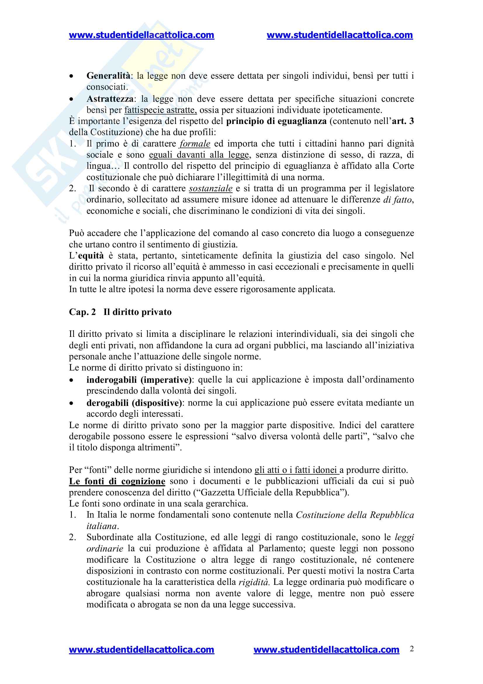 Diritto privato - Appunti Pag. 2