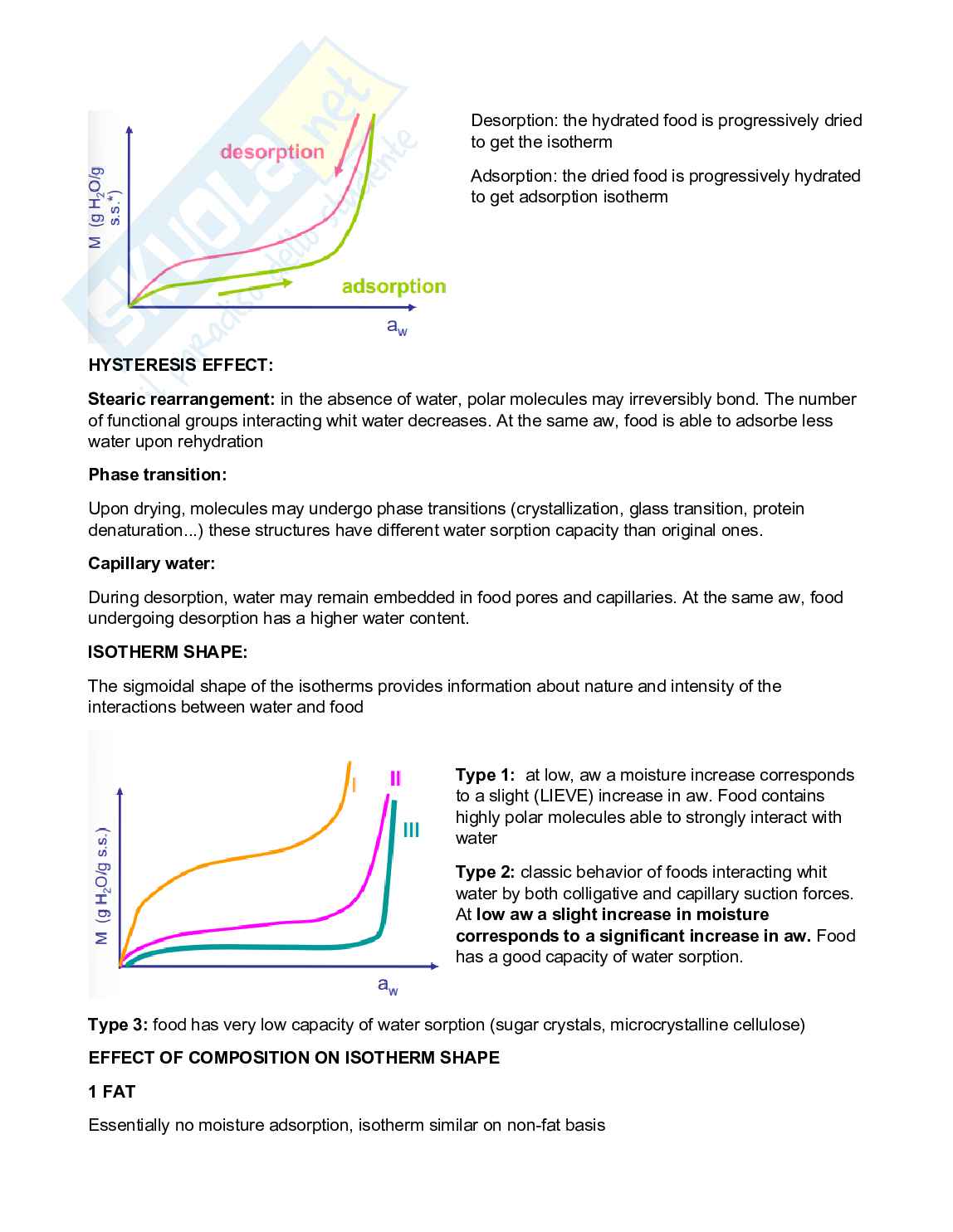 Food Structure and physical properties - Appunti studio completi per preparazione esame Pag. 11