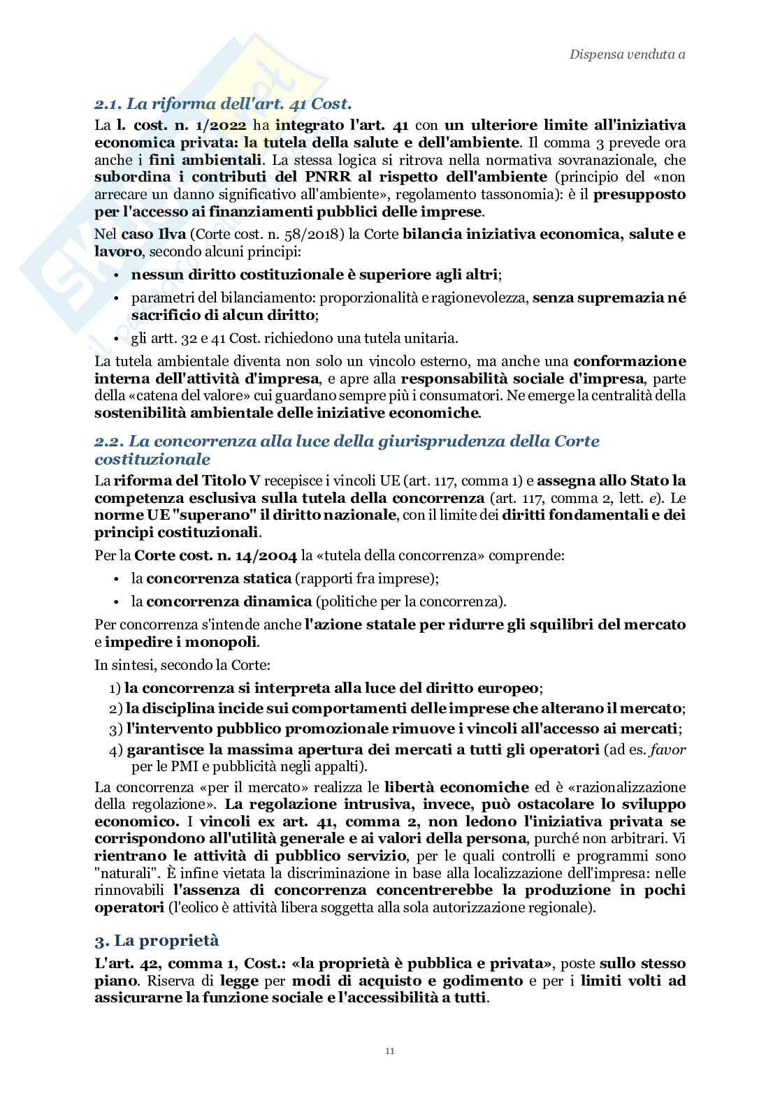 Riassunto esame Diritto dell'economia, Prof. Luchena Giovanni, libro consigliato Lezioni di diritto dell'economia, Bani, Di Porto, Luchena, Scotti Pag. 11