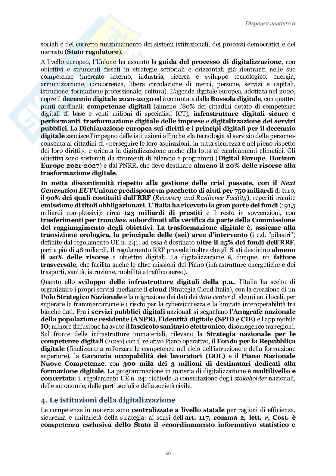 Riassunto esame Diritto dell'economia, Prof. Luchena Giovanni, libro consigliato Lezioni di diritto dell'economia, Bani, Di Porto, Luchena, Scotti Pag. 66