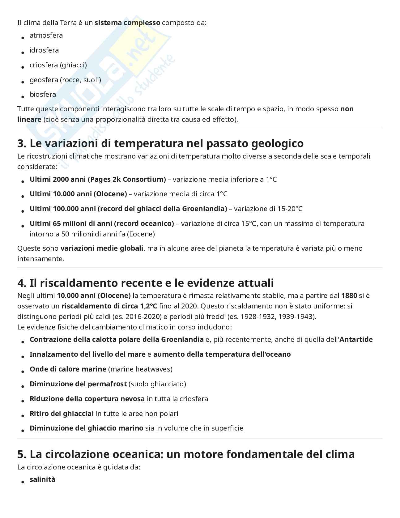 Appunti primo esonero di Paleontologia  Pag. 2