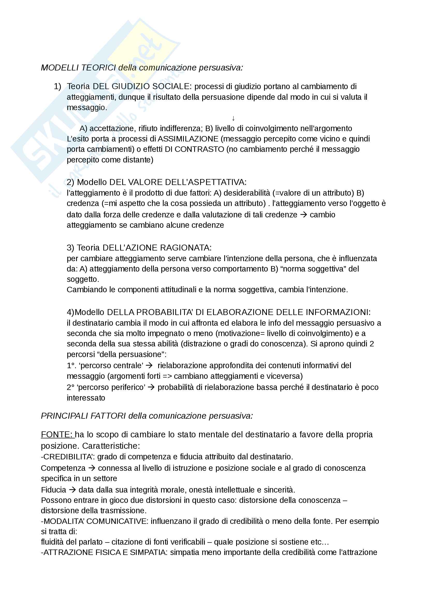 Riassunto esame psicologia della comunicazione, prof. Lucchiari Claudio, libro consigliato Fondamenti di psicologia della comunicazione, Anolli Pag. 51