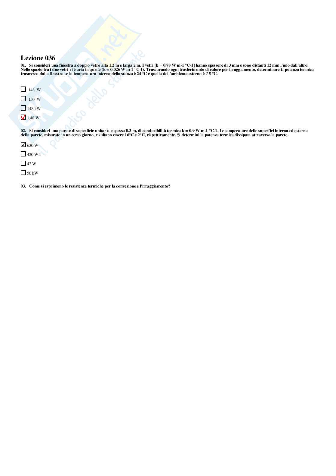 Fisica tecnica – Preparazione esame – Paniere completo risposte chiuse, A.A. 2025/2026 Pag. 31