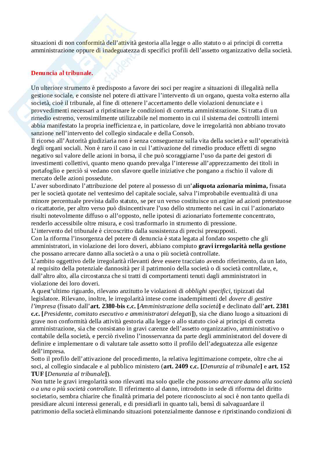 Appunti Diritto societario Pag. 66