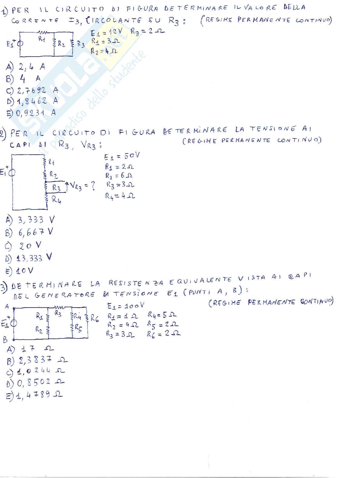 Esame completo Elettrotecnica  Pag. 1