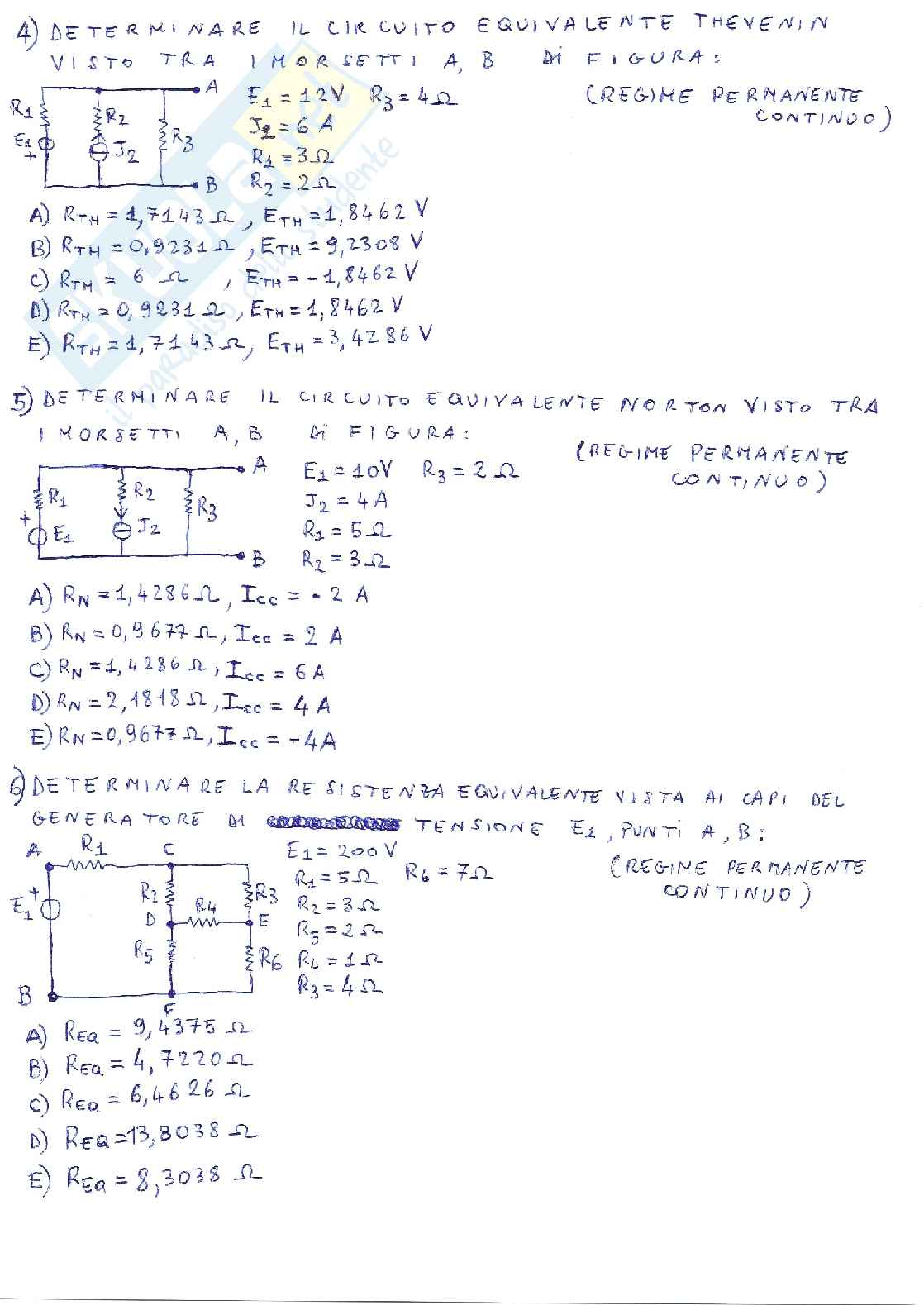 Esame completo Elettrotecnica  Pag. 2