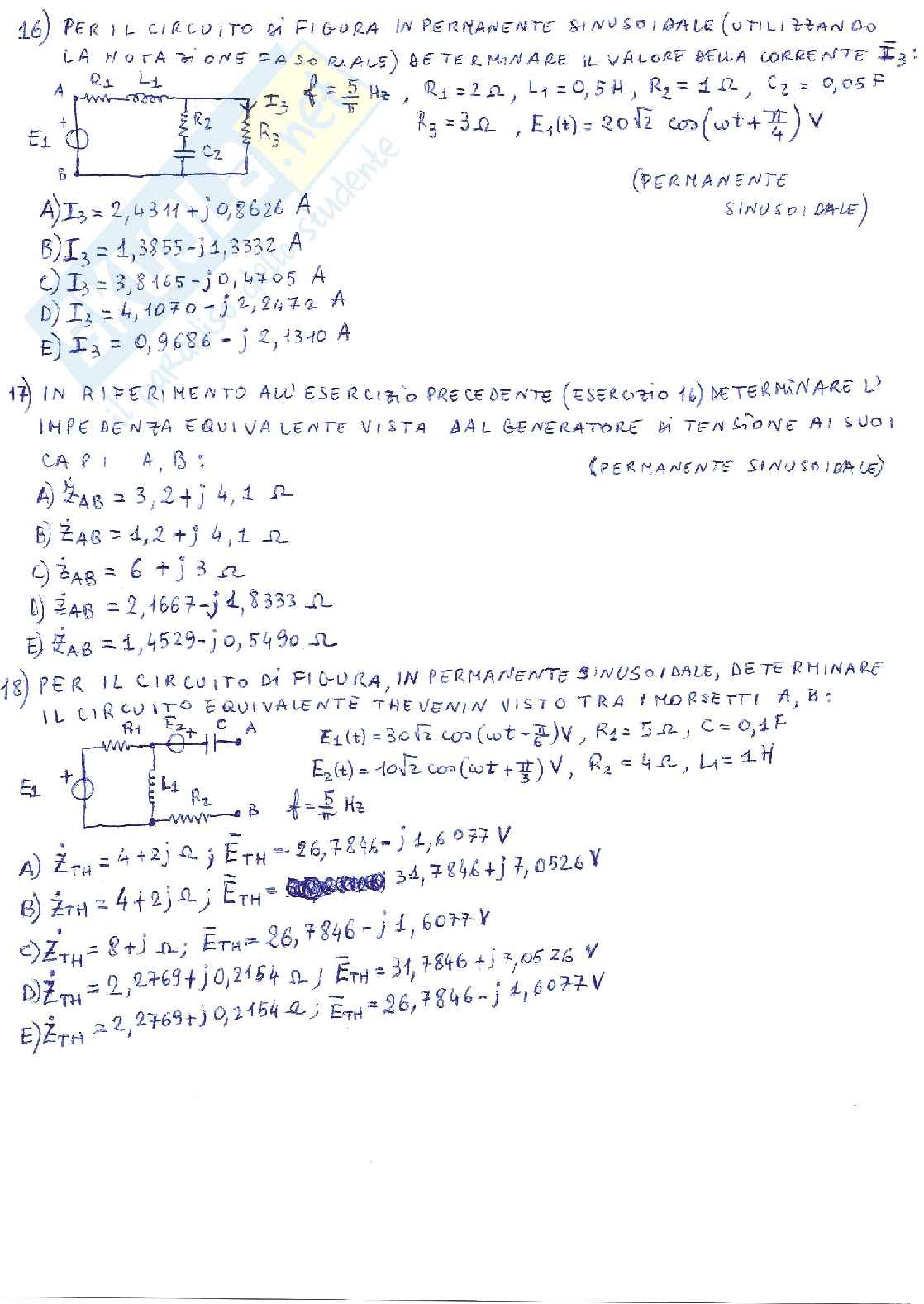 Esame completo Elettrotecnica  Pag. 6